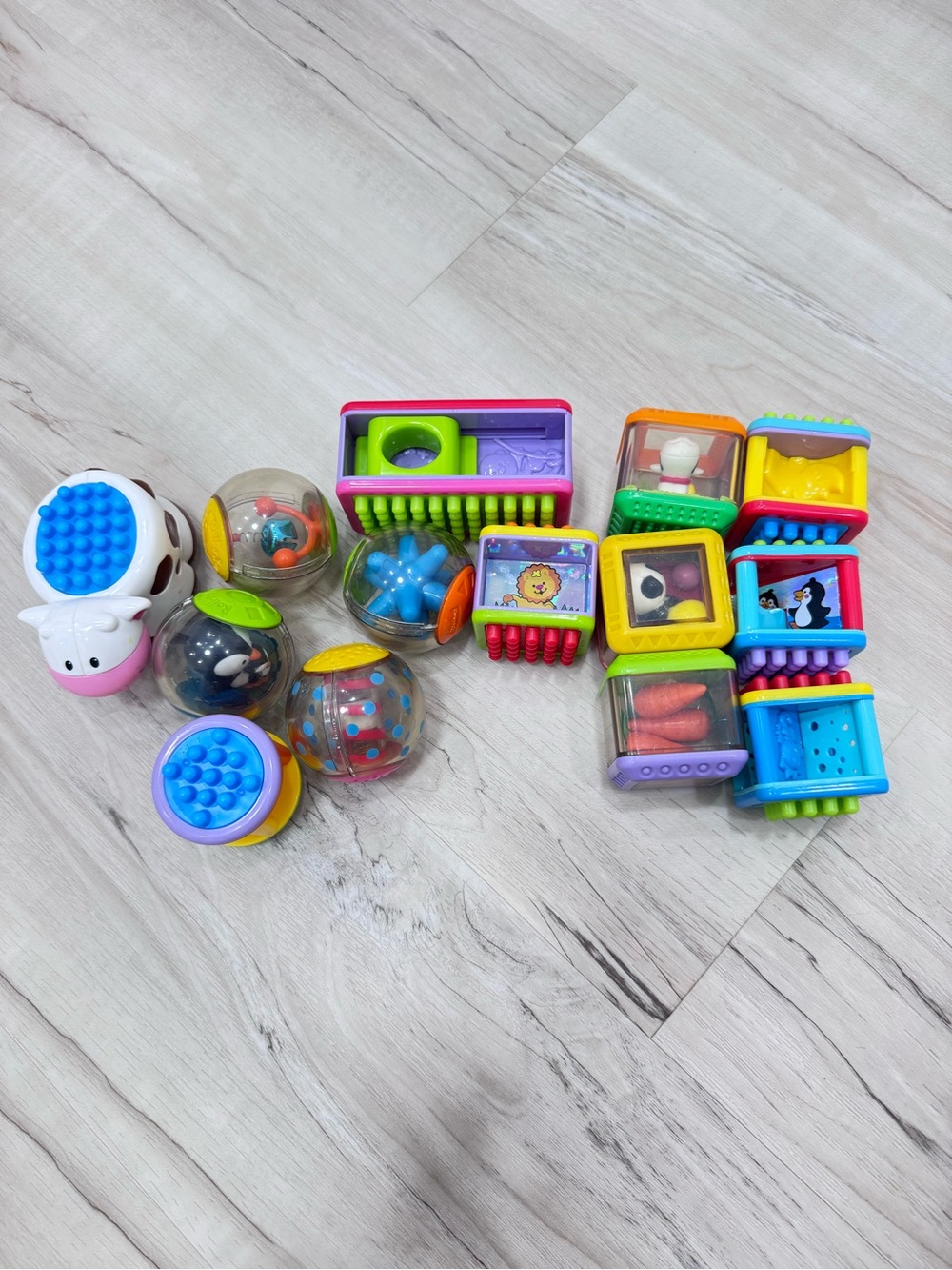 Fisher Price Peek a Boo Block Lot Random Mixture